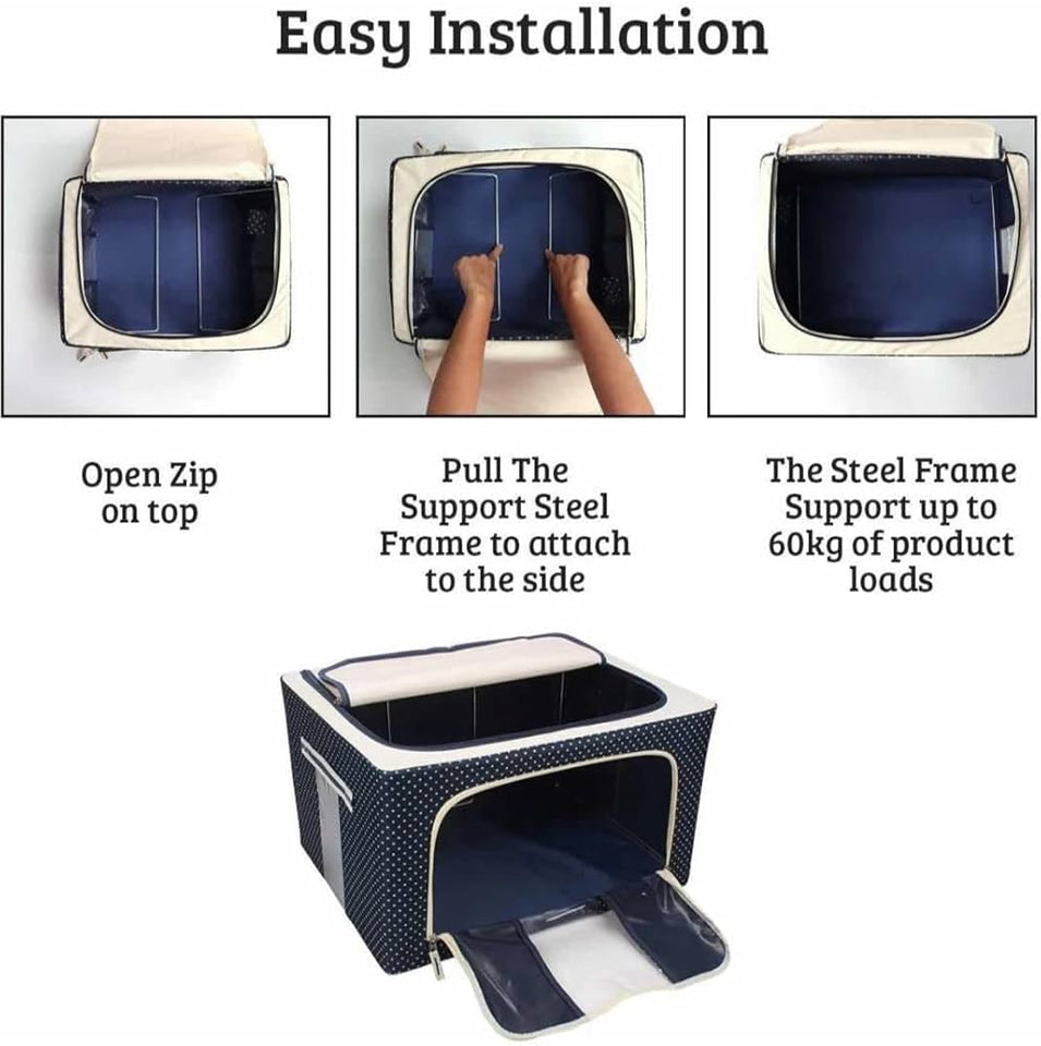 Multi Purpose Storage Box ( Stainless Steel Frame 66 ltr )