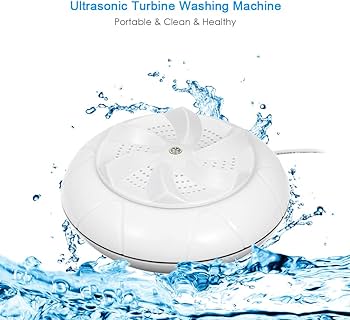 Ultrasonic Mini Portable Washer with USB Cable