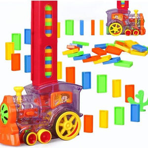 Automatic Domino Train Set with 60+ Blocks