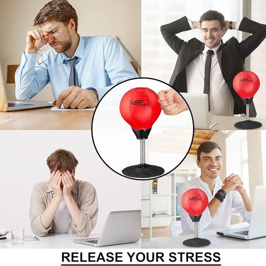 Fun Desk Punching Bag Stress Buster with Suction Cup