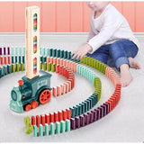 Automatic Domino Train Set with 60+ Blocks