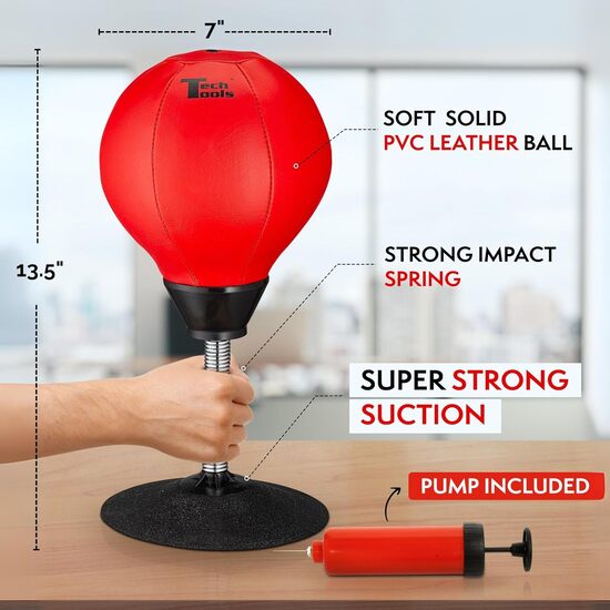 Fun Desk Punching Bag Stress Buster with Suction Cup